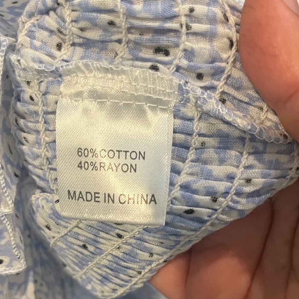 One-Shoulder Blue Ruffle Dress - Picture 5 of 5